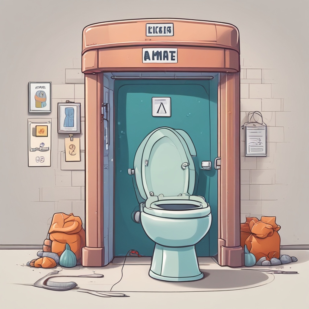 A cartoon toilet ready for the Skibidi game